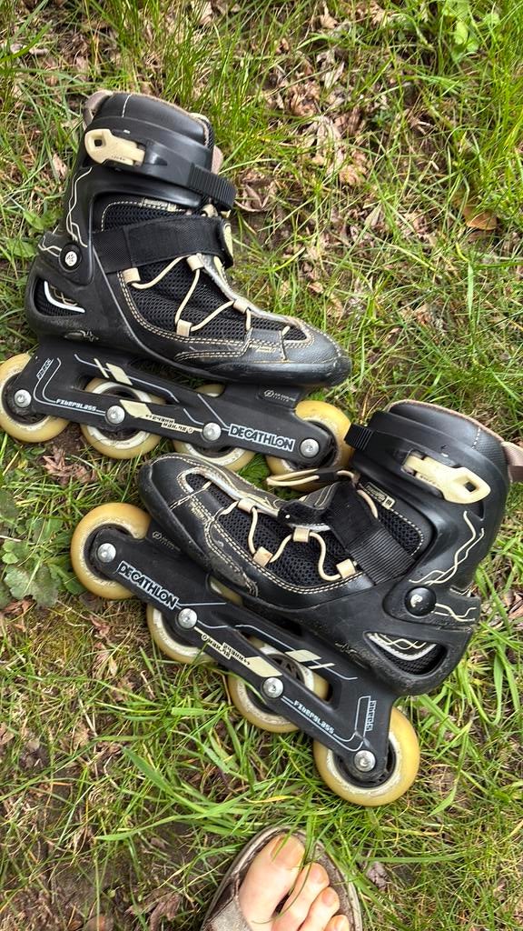 Rolschaatsen jongens, Sport en Fitness, Skeelers, Gebruikt, Kinderen, Inline skates 4 wielen, Ophalen