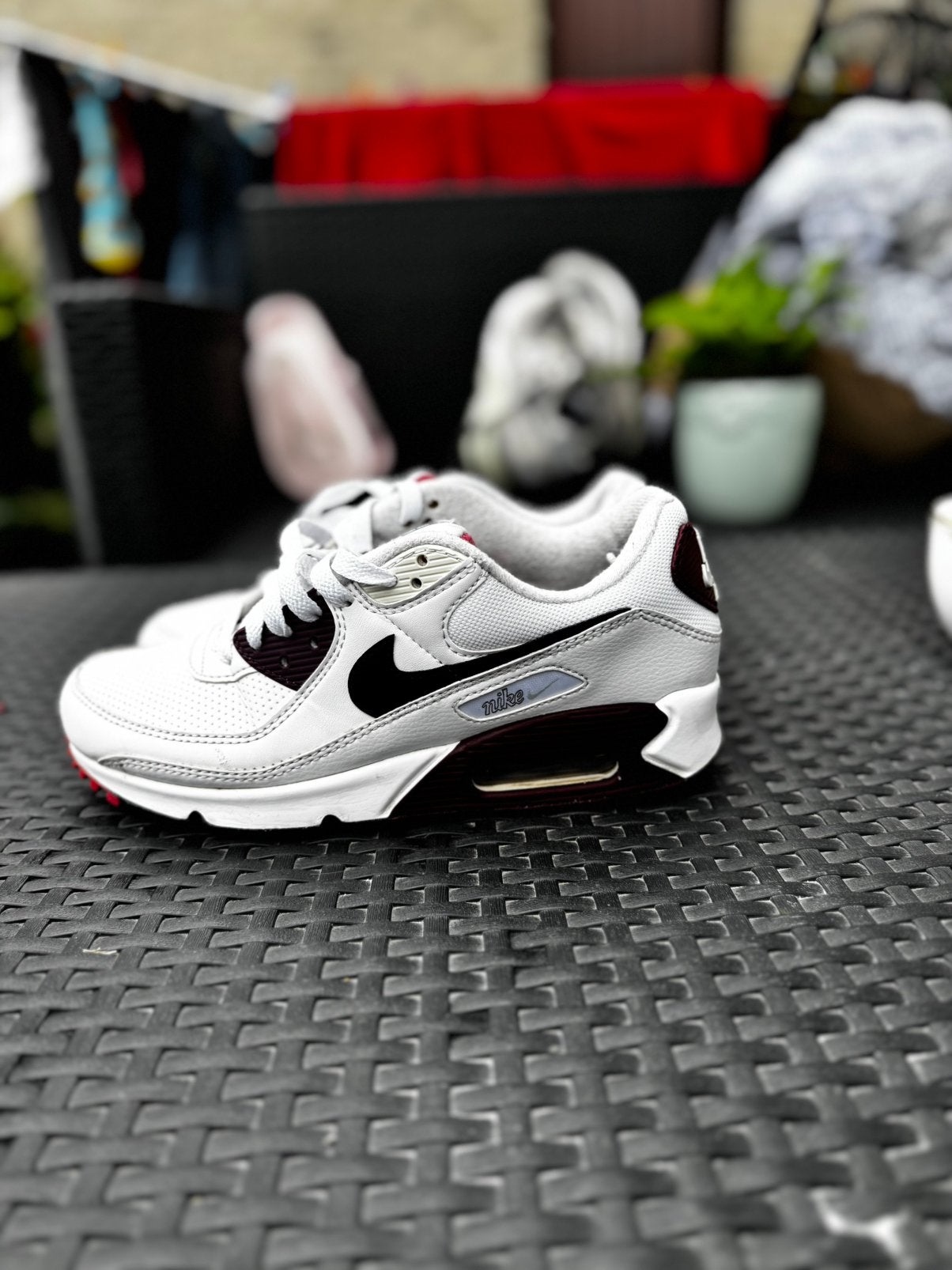 Nike Air Max 90 White/Burgundy Pink - Maat 39 (DH1351-100), Ophalen of Verzenden, Zo goed als nieuw, Sneakers