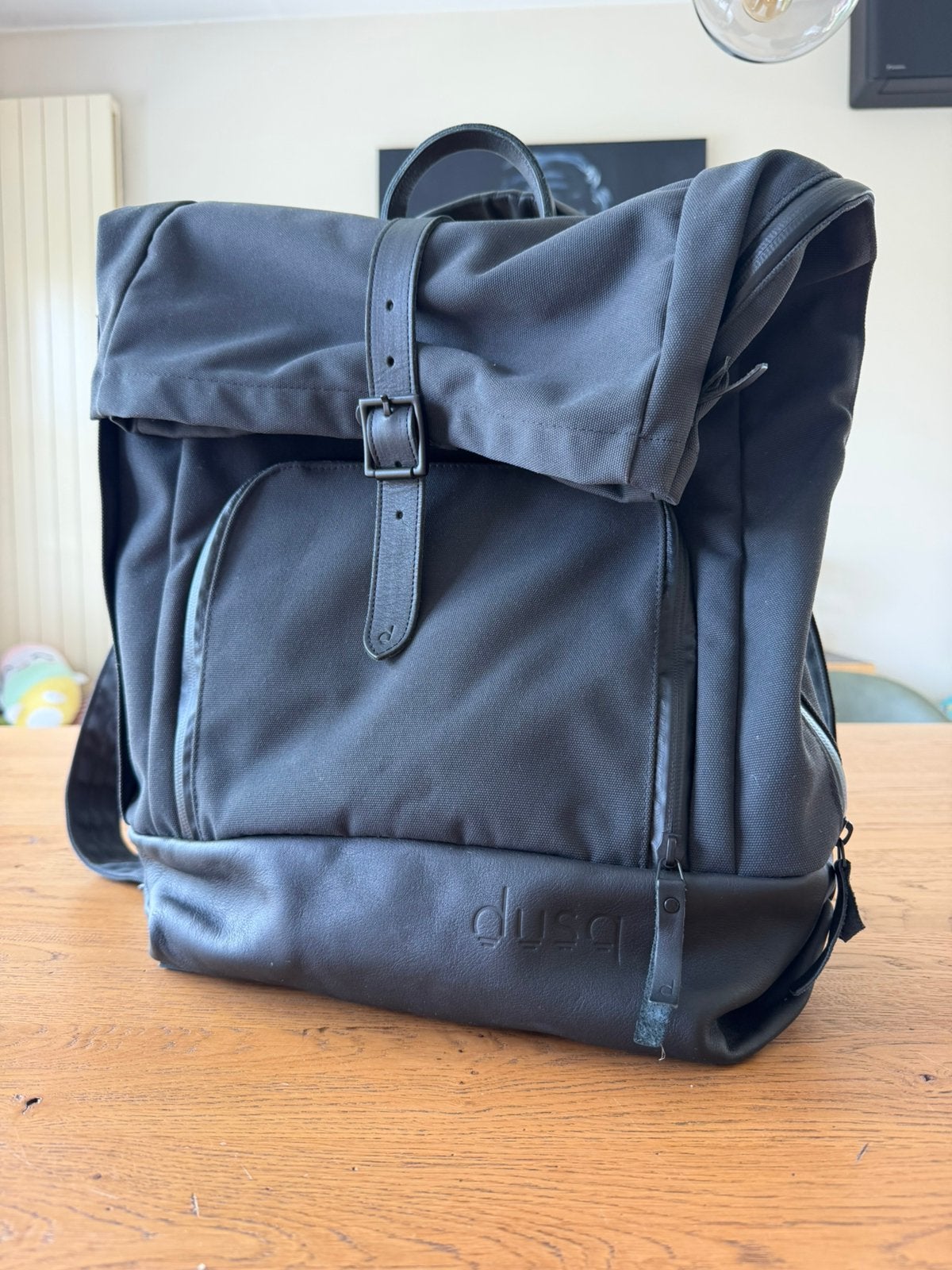 DUSQ - rugzak/familybag, Kinderen en Baby's, Luiertassen, Ophalen, Meerdere opbergvakken, Zwart, Zo goed als nieuw