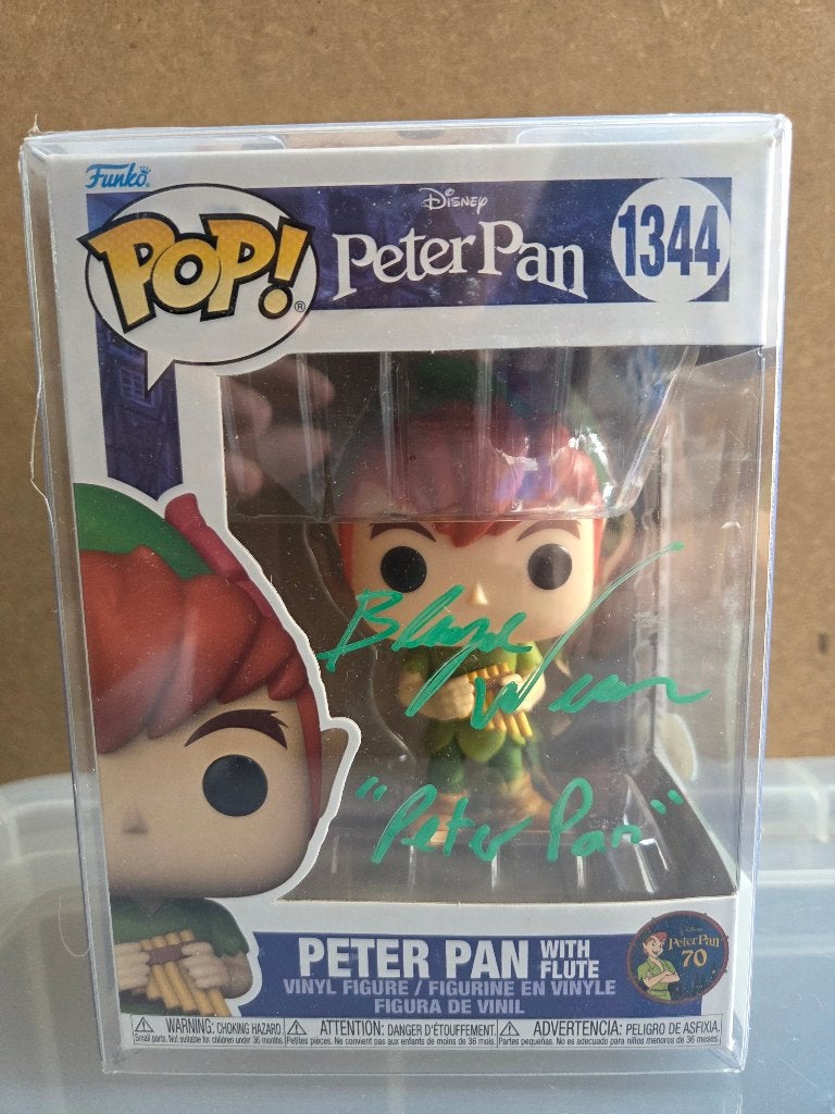 Funko pop Peter Pan with flute gesigneerd, Collections, Cinéma & Télévision, Enlèvement ou Envoi, Neuf, Film, Figurine ou Poupée