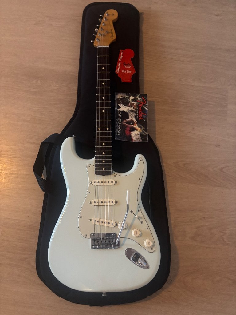 Fender Classic Player '60s Strat Sonic Blue Custom shop, Ophalen, Zo goed als nieuw, Solid body, Fender