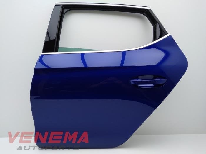 Portier 4Deurs links-achter van een Seat Leon (W5L), 12 maanden garantie, Gebruikt, -, Deur