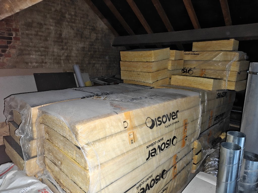 Isover Mupan facade 14cm, Doe-het-zelf en Bouw, Ophalen, 12 cm of meer, Zo goed als nieuw, 15 m² of meer