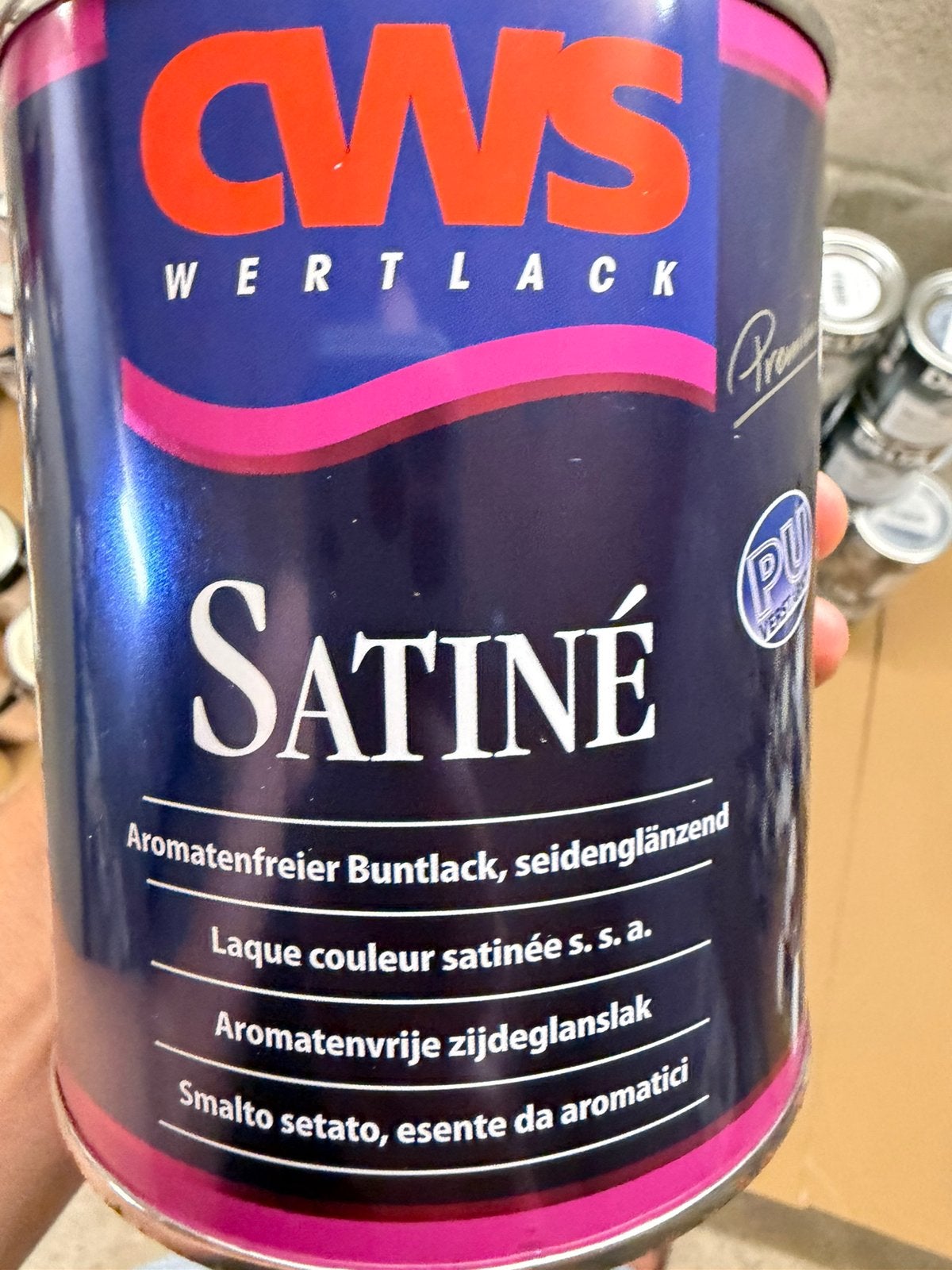 CWS aluminiumkleurige lak (ral 9006) 0,75liter, Ophalen of Verzenden, Nieuw, Hout
