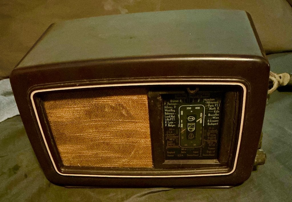 OUDE PHILIPS RADIO, Audio, Tv en Foto, Radio's, Ophalen, Niet werkend, Radio