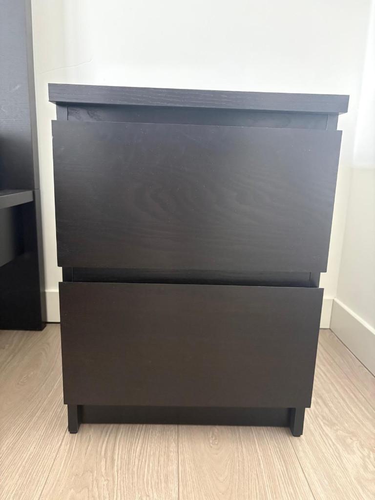 IKEA MALM Nachtkast (2x), Huis en Inrichting, Slaapkamer | Nachtkastjes, Ophalen, Nieuw, 45 tot 65 cm, Minder dan 55 cm