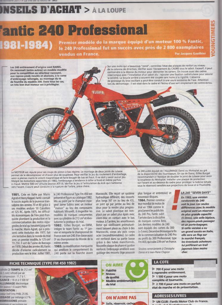 Moto Fantic 240 Professional Trial collection, Verzenden, Gelezen