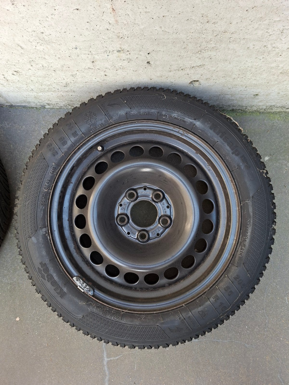 winterbanden kleber krisalp hp3 205/55/r16 91H, Ophalen, Gebruikt, 16 inch, Banden en Velgen