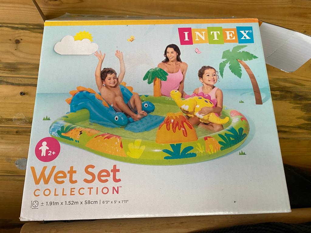 Dinosaurus zwembad intex, Kinderen en Baby's, Speelgoed | Buiten | Opblaasfiguren, Ophalen, Zo goed als nieuw