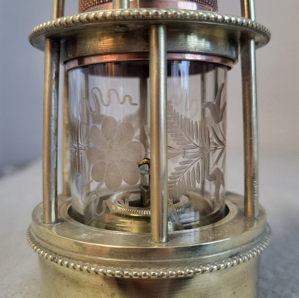 Lampe de mineur ancienne en bronze/cuivre, Enlèvement ou Envoi