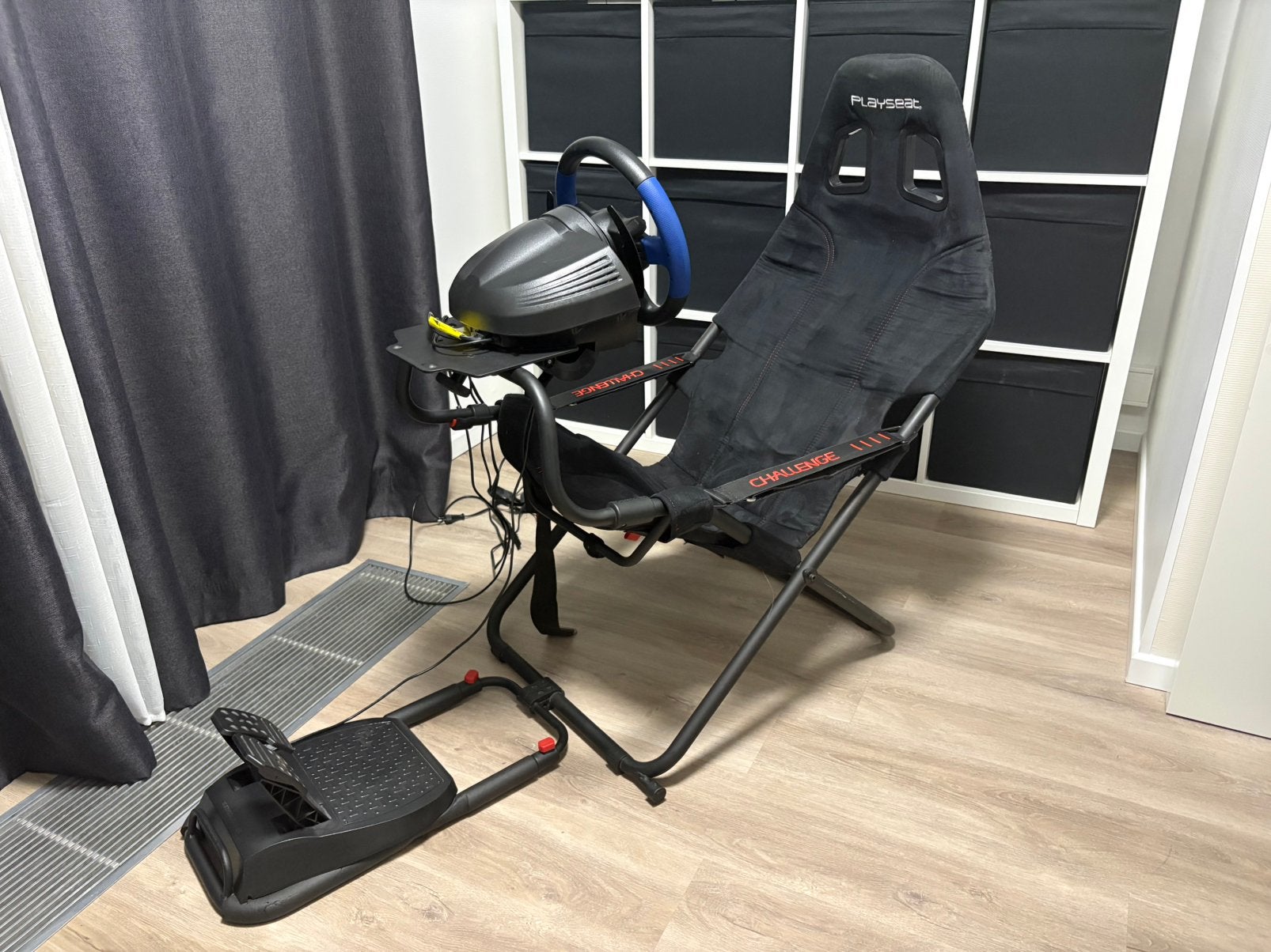Volant Playseat + Thrustmaster T150 + Pédales, Siège de course, Enlèvement, Pliable, Playseat