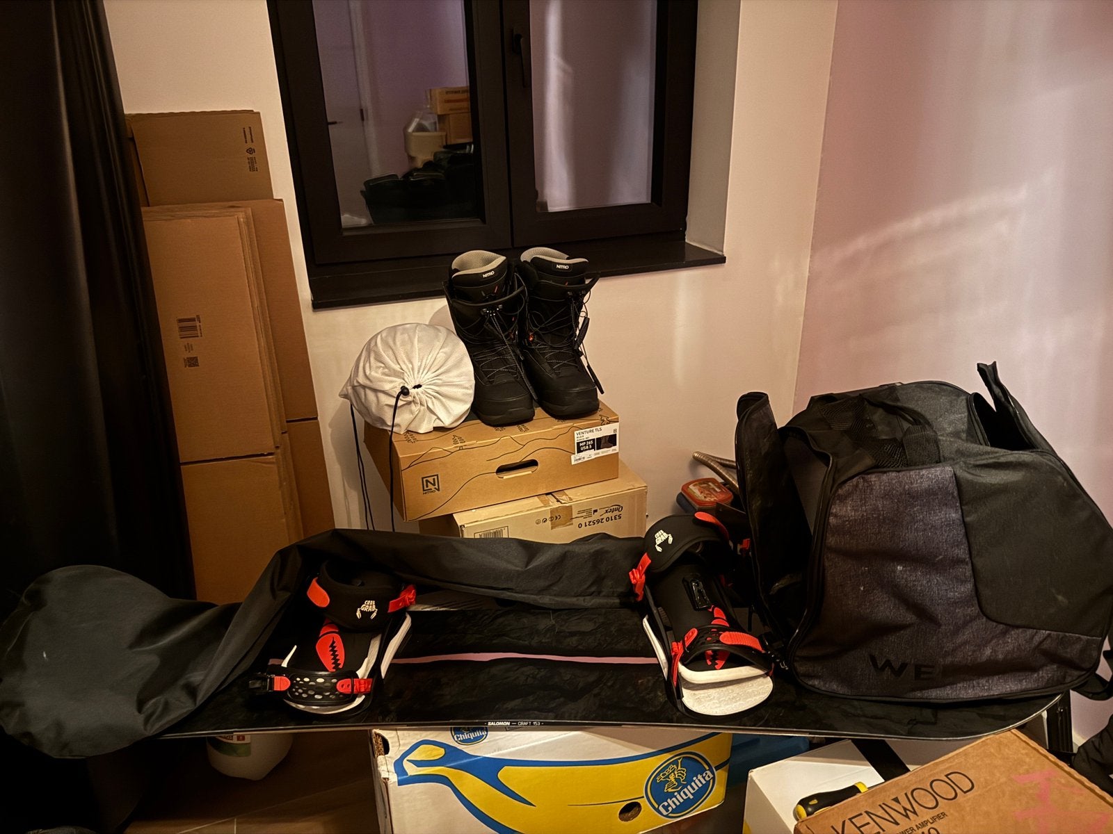 Snowboard met exta, Enlèvement, Comme neuf, Planche