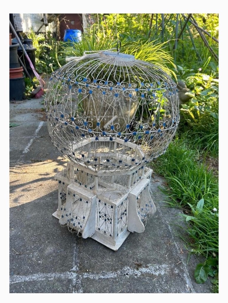 Ancienne cage oiseau orientale, Animaux & Accessoires, Enlèvement, Comme neuf, Métal