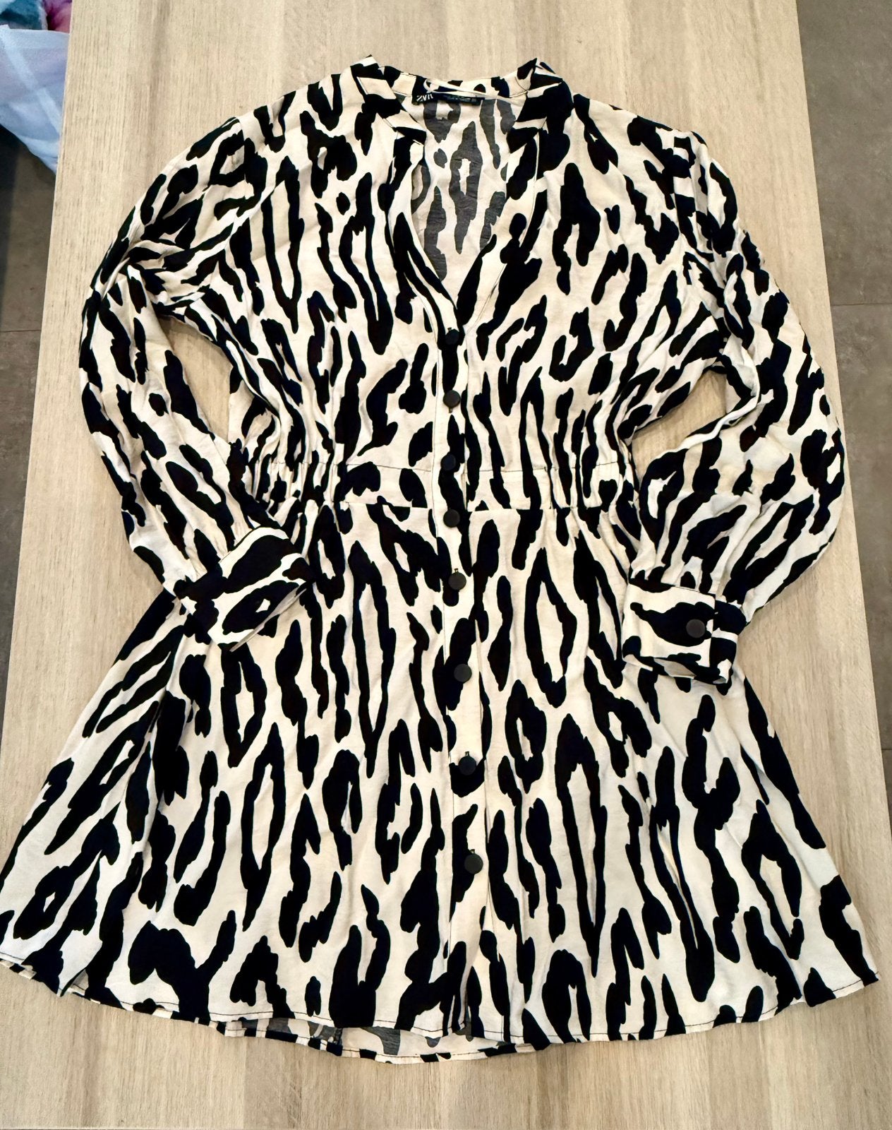 Zara zebra jurk maat S, Kleding | Dames, Ophalen, Zo goed als nieuw