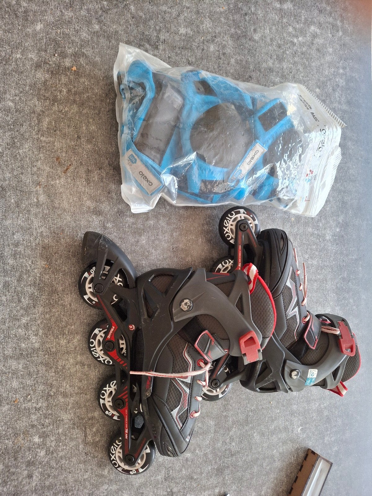 inline - skates + bescherming, Ophalen, Zo goed als nieuw, Overige materialen, Overige typen
