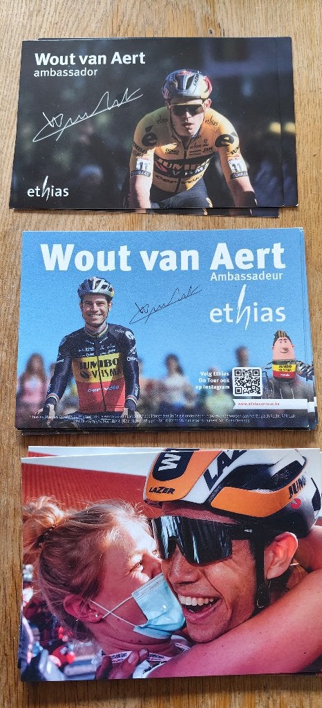 Cartes postales de Wout van Aert, Enlèvement ou Envoi, Neuf, Autres types