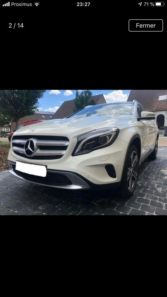 Mercedes GLA180 SUV, Auto's, Mercedes-Benz, Zwart, Leder en Stof, Wit, Particulier