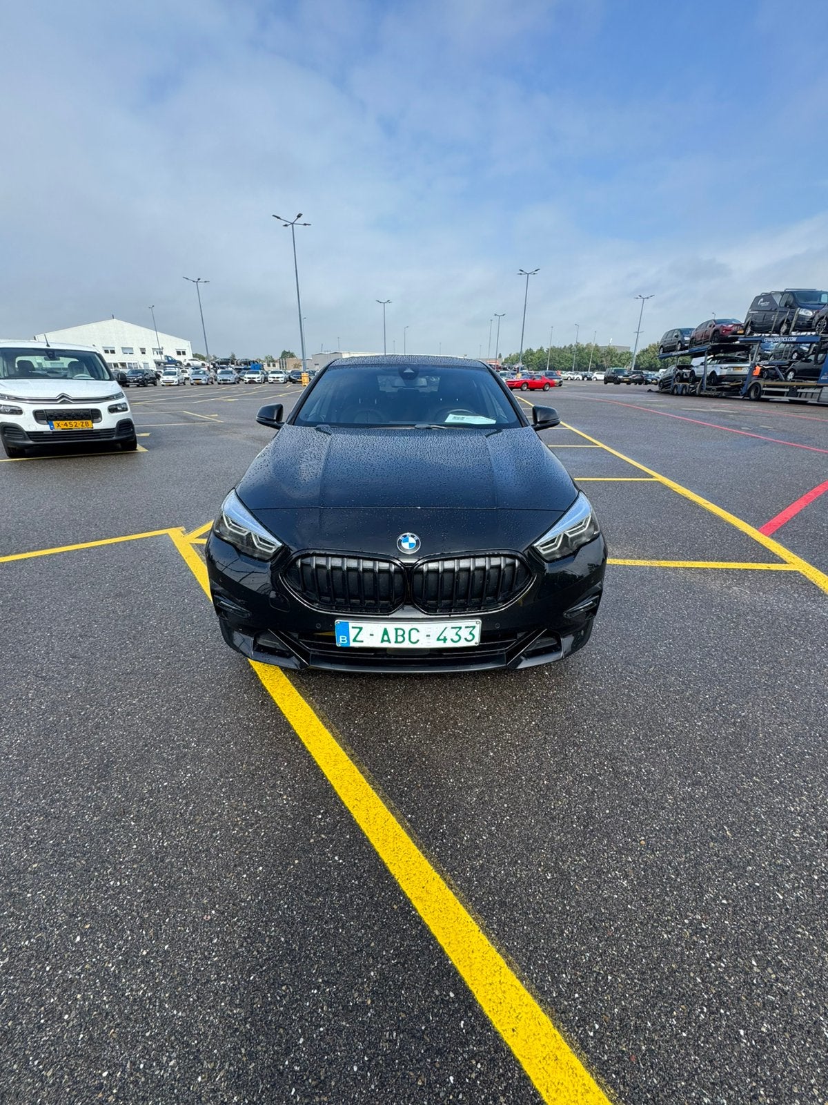 Bmw 218i gran coupe sportline, Auto's, Automaat, Euro 6, Zwart, Bedrijf