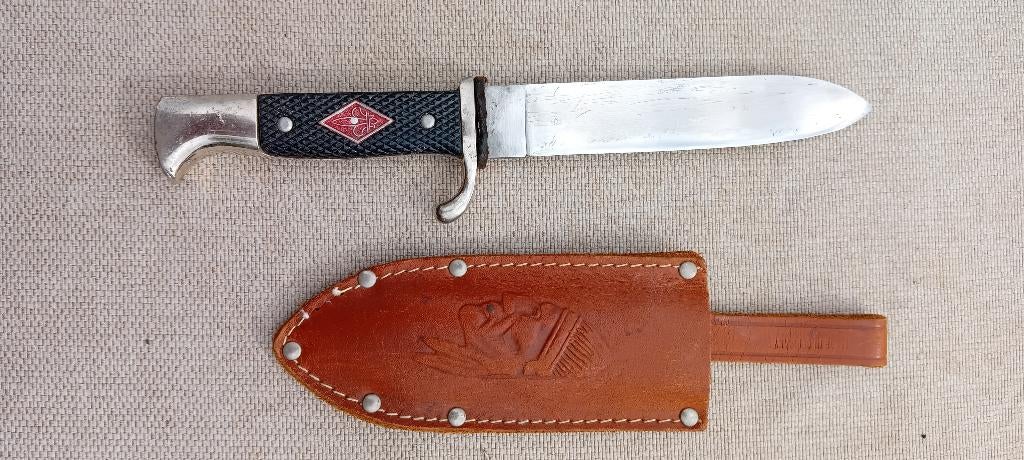 vintage mes Solingen type hitlerjugend, Verzamelen, Ophalen of Verzenden, Landmacht, Mes of Dolk
