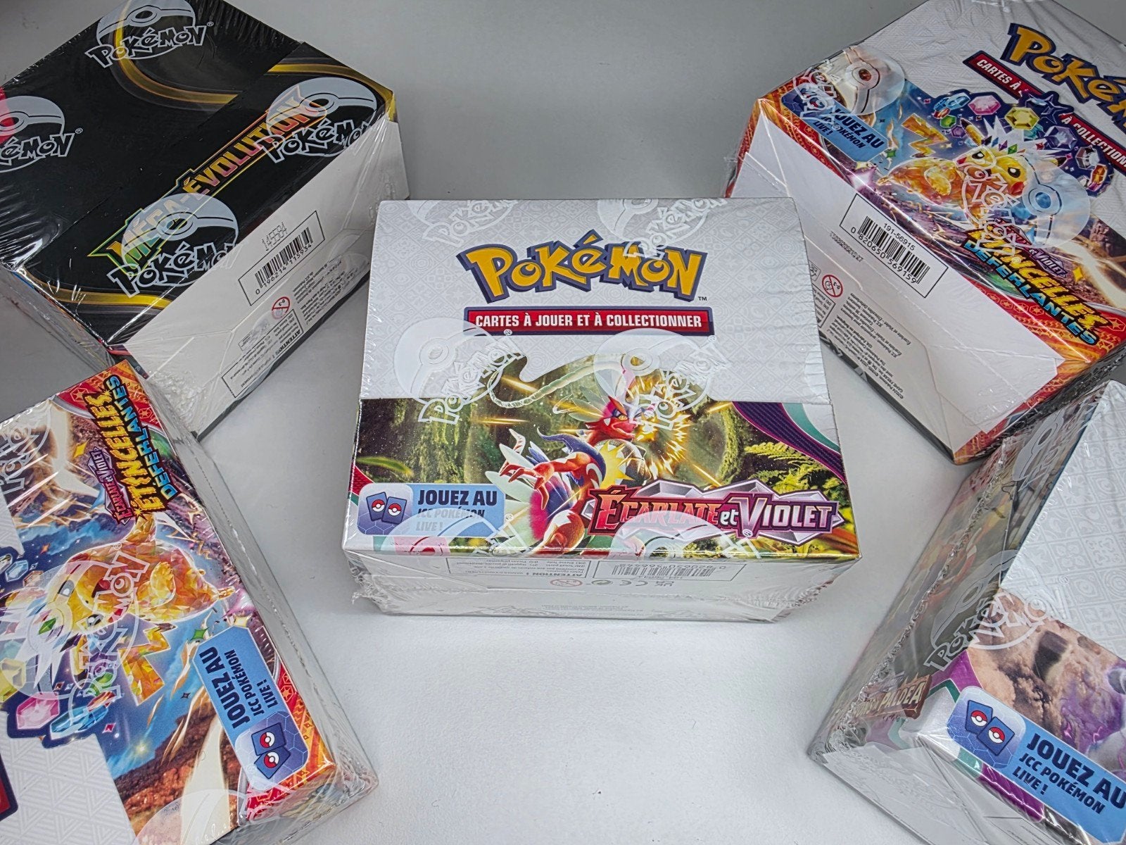 1 Pokemon Purple Scarlet Display!, Ophalen of Verzenden, Nieuw, Boosterbox, Foil
