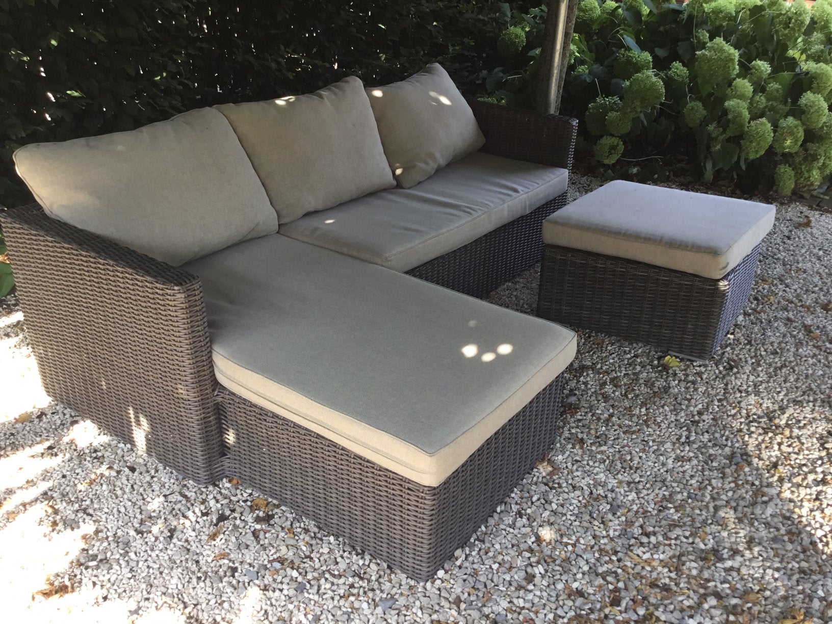 Wicker Lounge set, Tuin en Terras, Tuinsets en Loungesets, Ophalen, 4 zitplaatsen, Gebruikt, Wicker