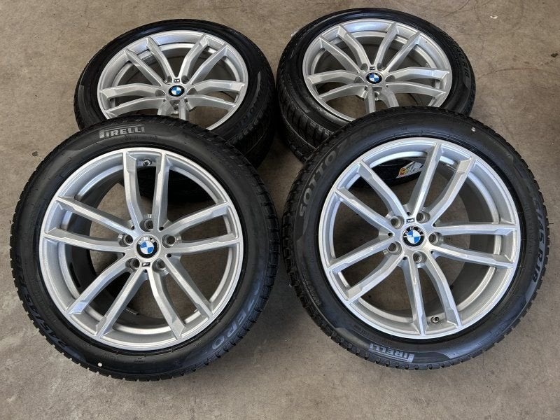 18 inch originele velgen + winterbanden BMW 5 serie 662, Autos : Pièces & Accessoires, Pneus et Jantes, -, 18 pouces, Utilisé