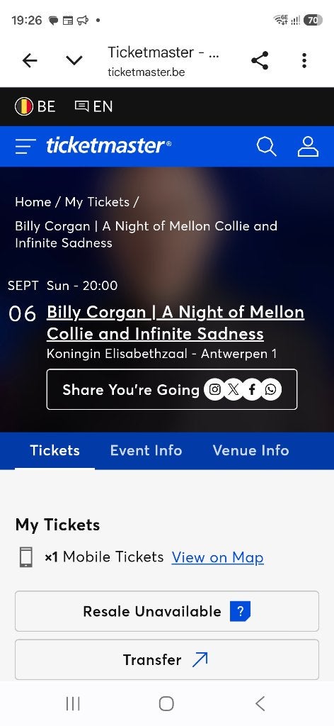 Billy Corgan | Une nuit avec Mellon Collie - Dimanche à 20h, Tickets & Billets, Concerts | Pop, Une personne, Septembre