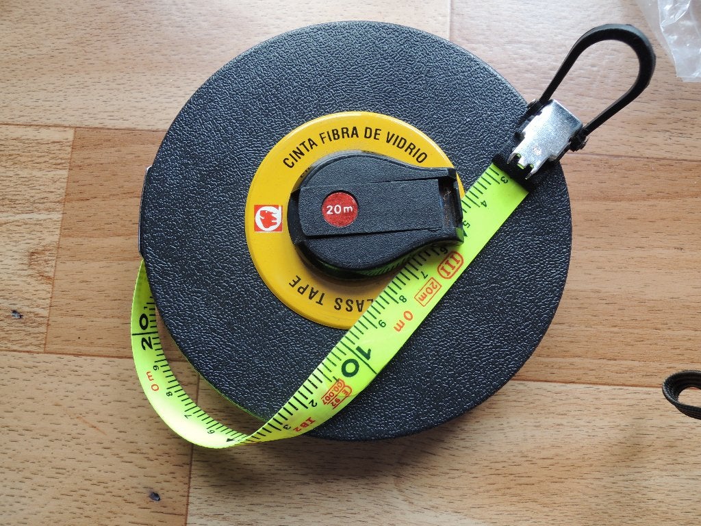 Rolmeter 20 meter, Doe-het-zelf en Bouw, Meetapparatuur, Ophalen, Nieuw, Afstand