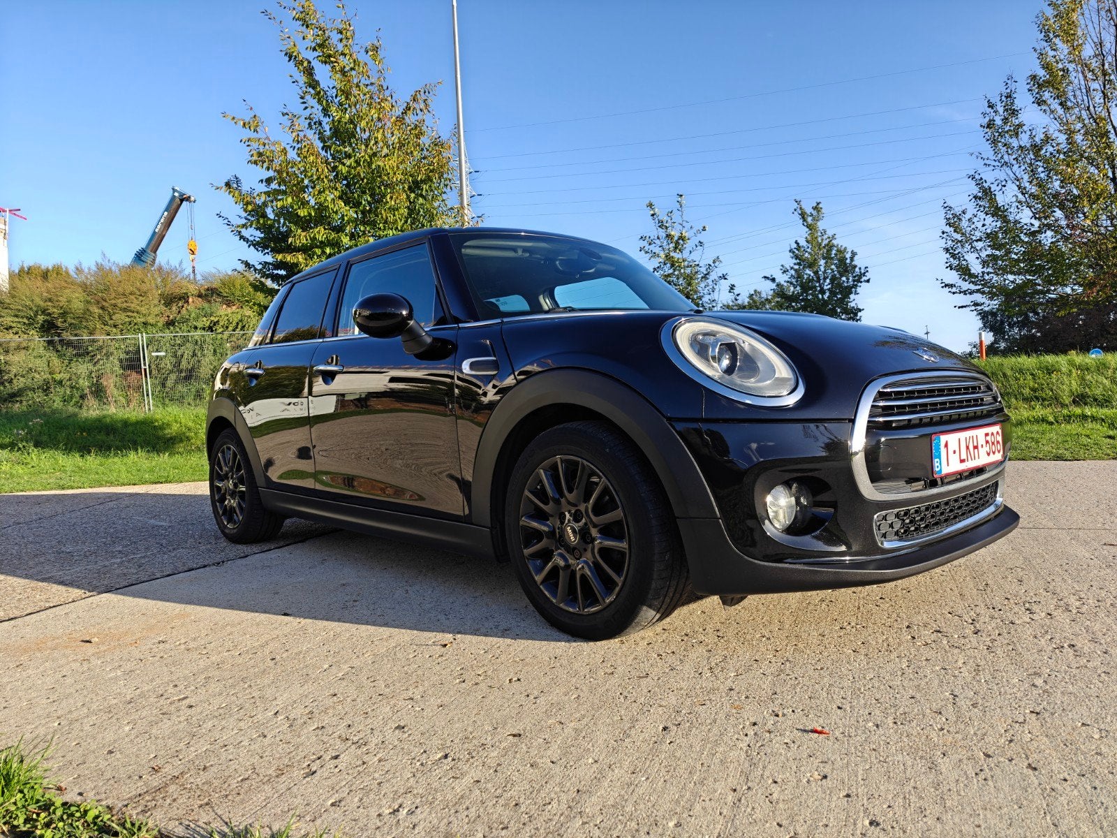 Mini Cooper D F55 *Leder*, Auto's, Voorwielaandrijving, 1495 cc, Zwart, Leder