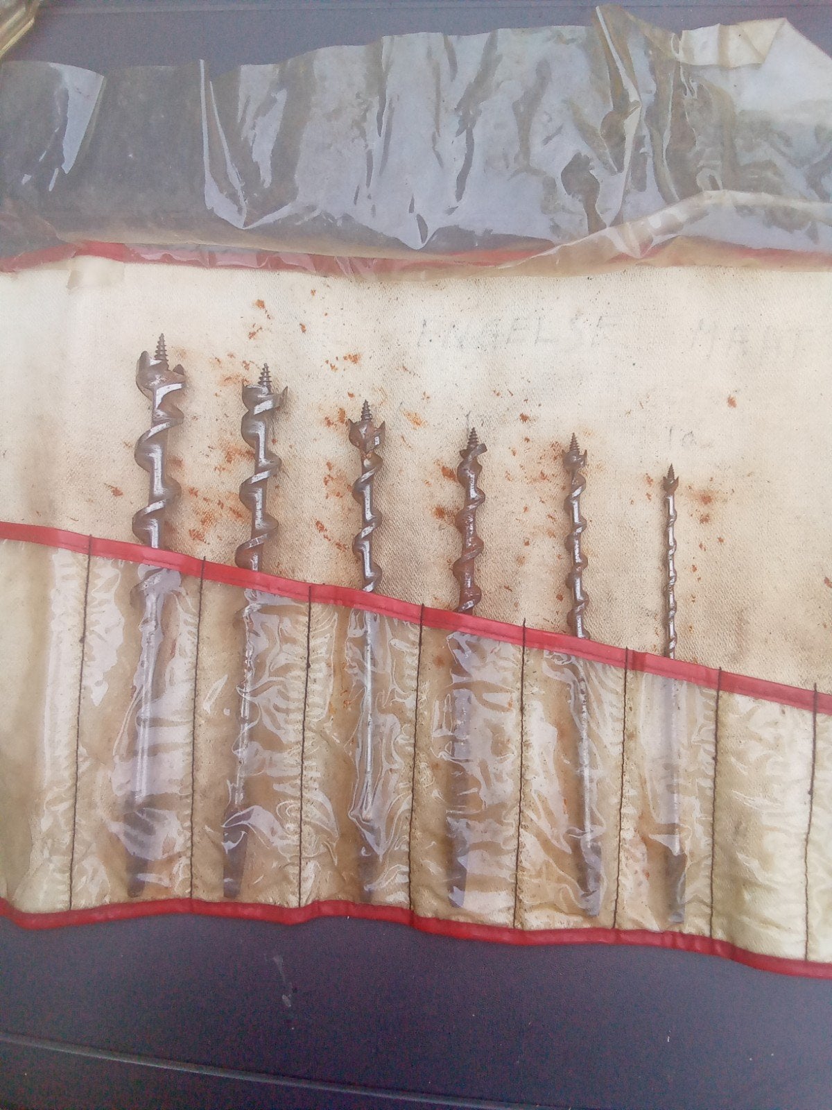6 forets à serpent pour bois (dans étui), Bricolage & Construction, Enlèvement ou Envoi