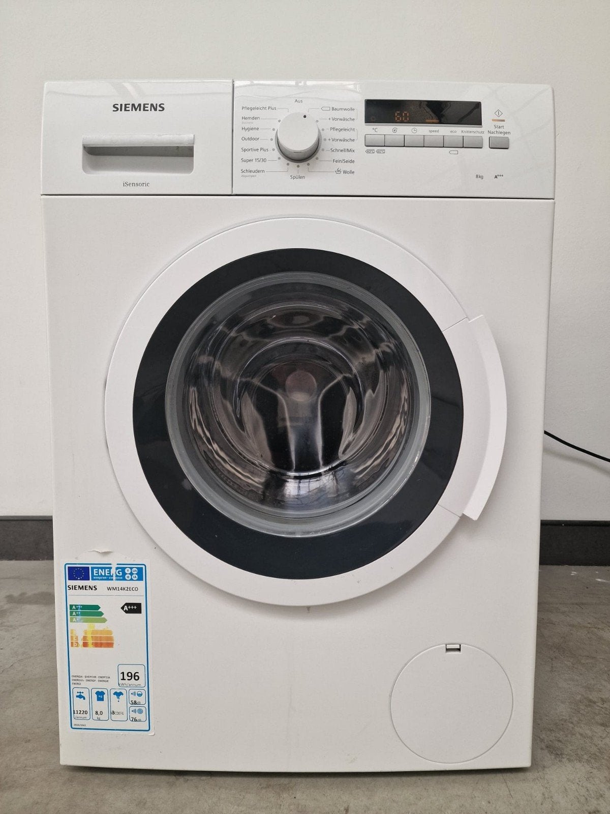 Siemens lave linge   8KG  A+++ 1400T, Electroménager, Enlèvement