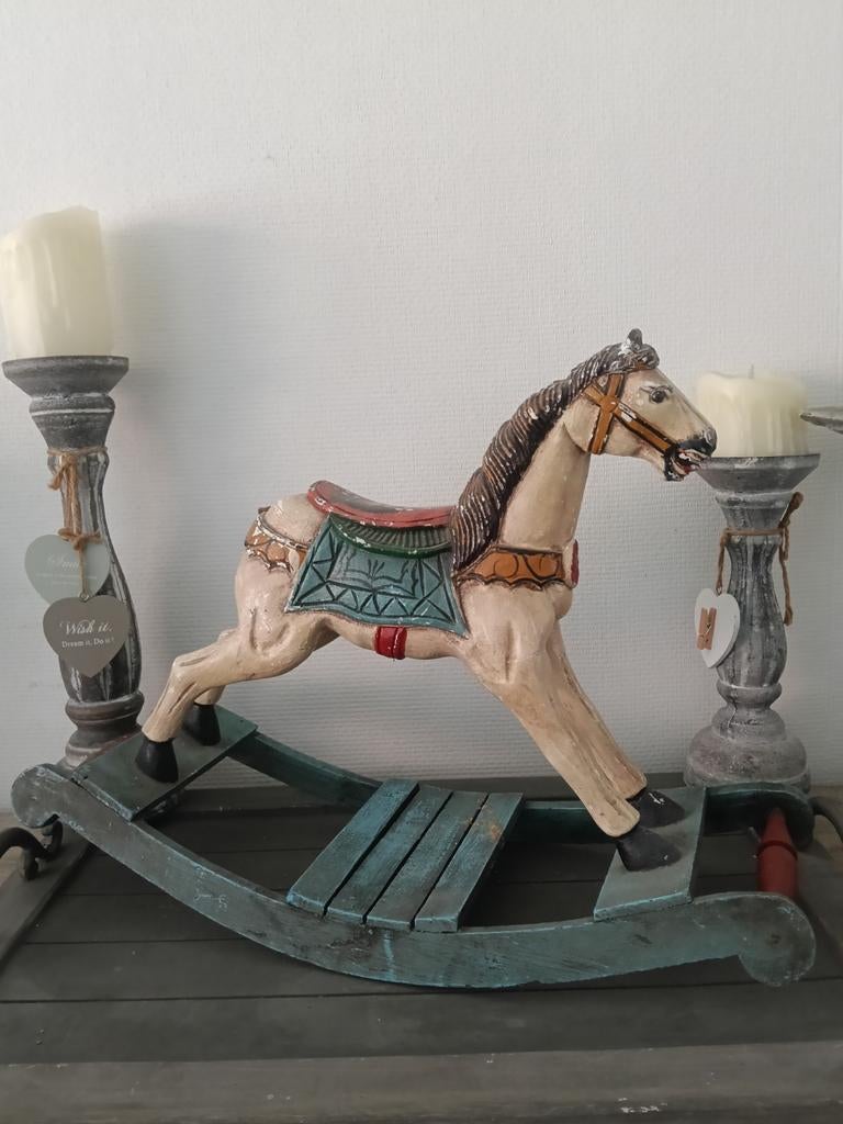 Houten paard, Antiek en Kunst, Antiek | Speelgoed, Ophalen of Verzenden