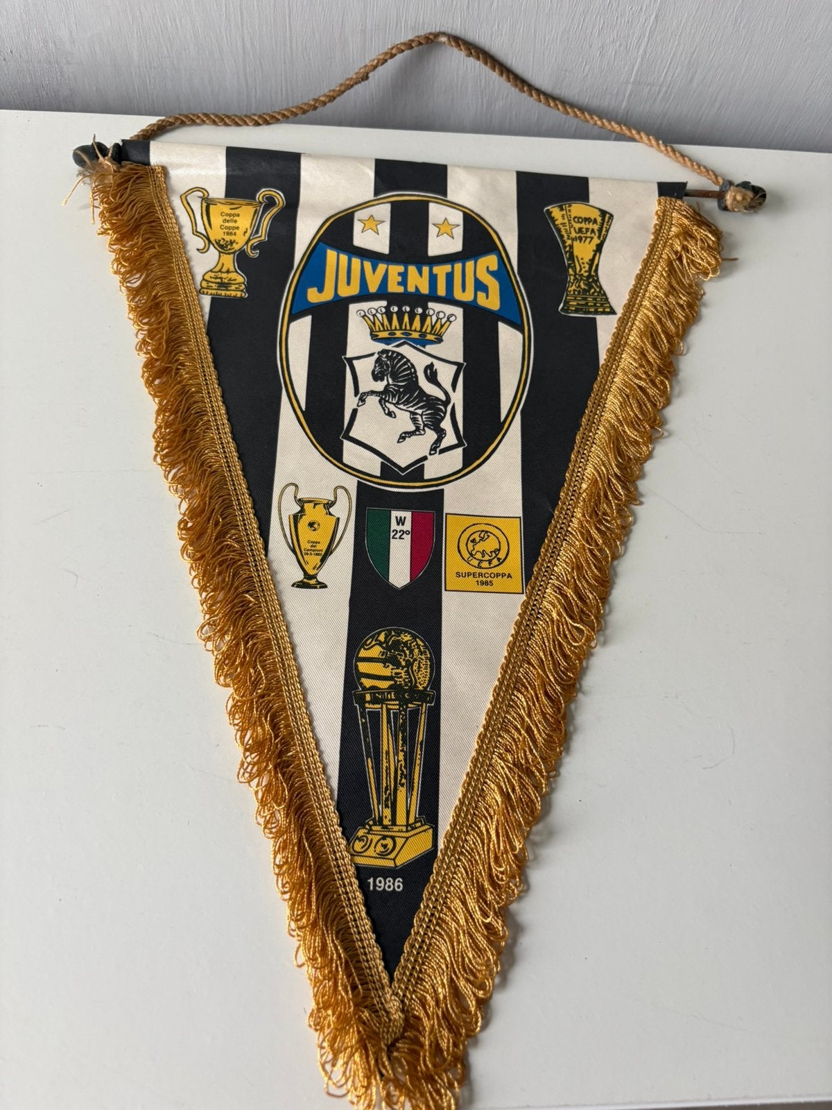Fanion JUVENTUS, Divers, Enlèvement ou Envoi, Comme neuf