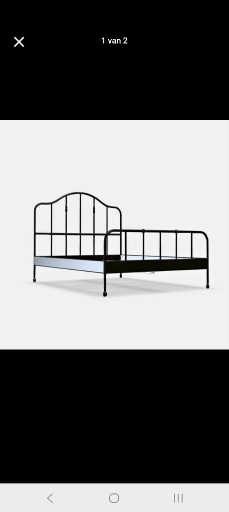 Cadre de lit Stagstua Ikea, Maison & Meubles, Comme neuf, Enlèvement, 200 cm, Deux personnes