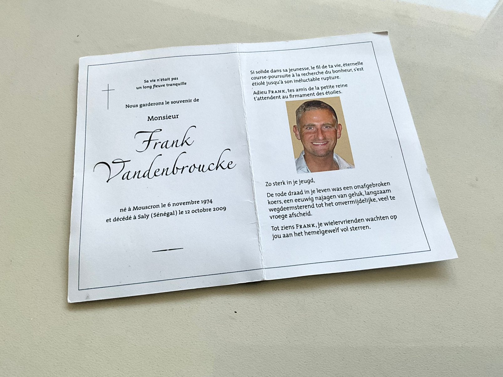 Origineel Rouwprentje Gedachtenisprentje Vandenbroucke, Verzamelen, Ophalen of Verzenden