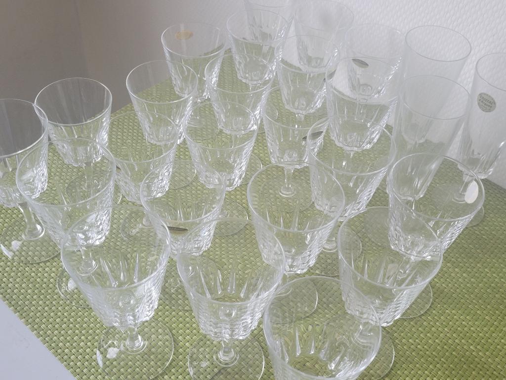 lot 21 kristalglazen Arcs/Mod. Versailles/vintage 1968, Antiek en Kunst, Antiek | Glaswerk en Kristal, Ophalen of Verzenden