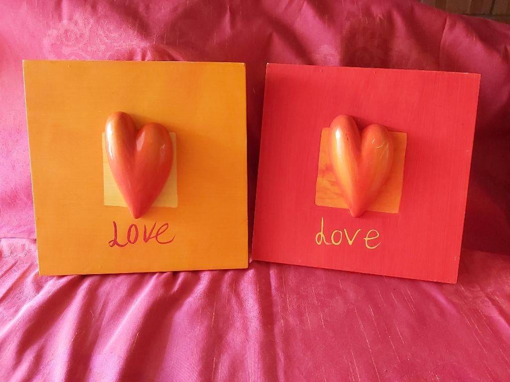 lijsten, 3-D kader met hart, ... cadeau ideetje?, Huis en Inrichting, Woonaccessoires | Lijsten, Ophalen of Verzenden, Zo goed als nieuw