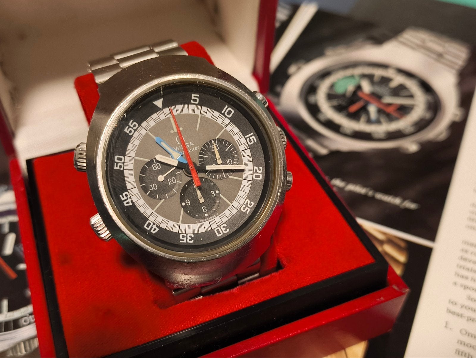 Omega Flightmaster ST145.036 (1973), Montre-bracelet, Acier, Enlèvement, Utilisé
