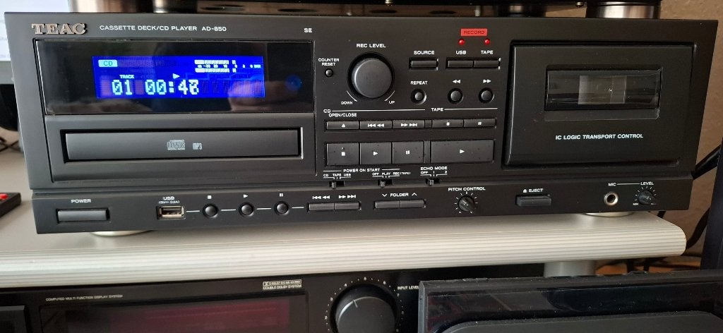 Teac 850 Cassette Deck / Cd Player., TV, Hi-fi & Vidéo, Decks cassettes, Enlèvement, Simple, Autres marques