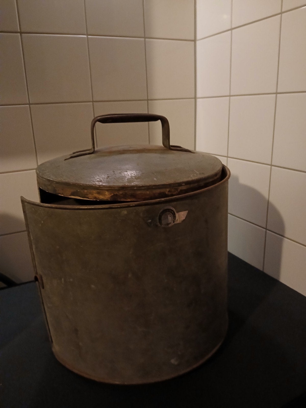 vlaaien voorraad blik ca 1950, Ophalen of Verzenden