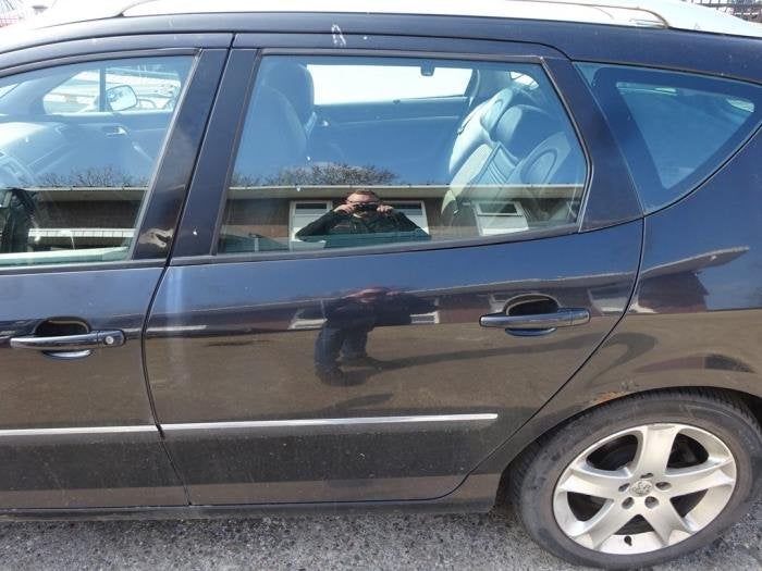 Portière 4portes arrière gauche d'un Peugeot 407 (EXL), -, 3 mois de garantie, Utilisé, Porte