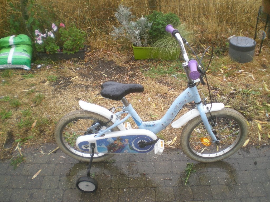 Meisjesfiets Frozen 16 inch, Fietsen en Brommers, Ophalen, Zo goed als nieuw, 16 inch