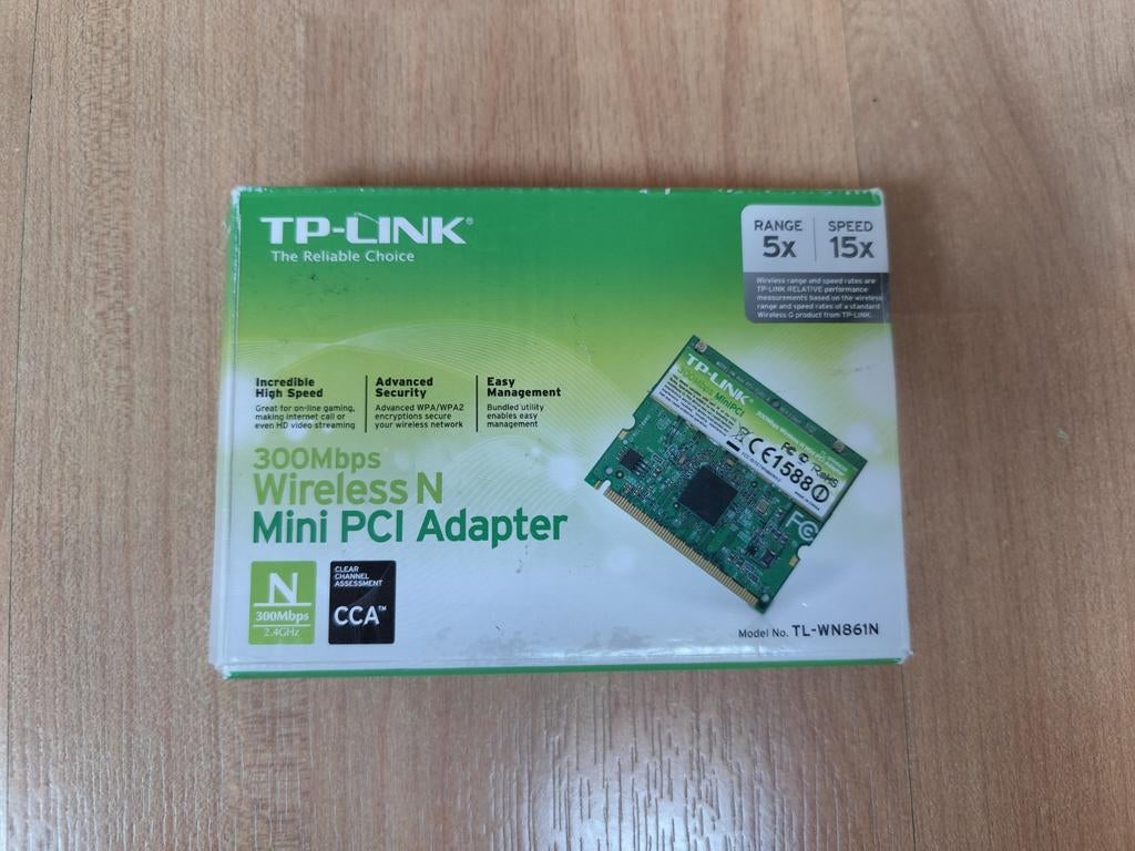 Mini-PCI van TP-Link - TL-WN861N - 300 Mbps, Computers en Software, Netwerkkaarten, Zo goed als nieuw, Intern, Ophalen of Verzenden