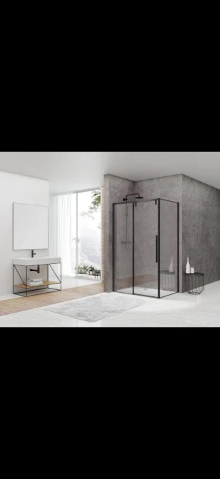 Van Rijn douchecabine ST06 120  90 cm – Mat zwart – Nieuw, Huis en Inrichting, Ophalen of Verzenden, Nieuw