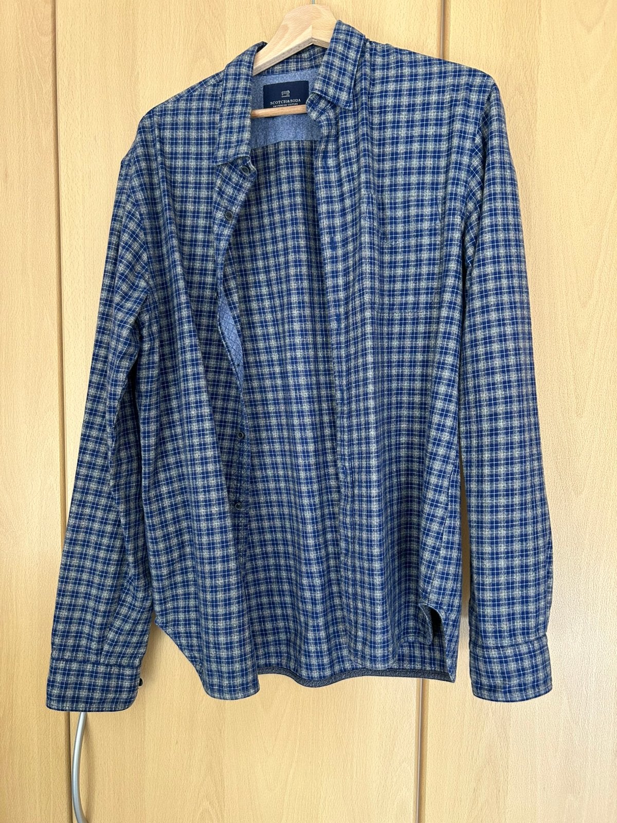 Blauw Scotch&Soda hemd, Vêtements | Hommes, Chemises, Enlèvement, Comme neuf, Bleu, Tour de cou 41/42 (L)