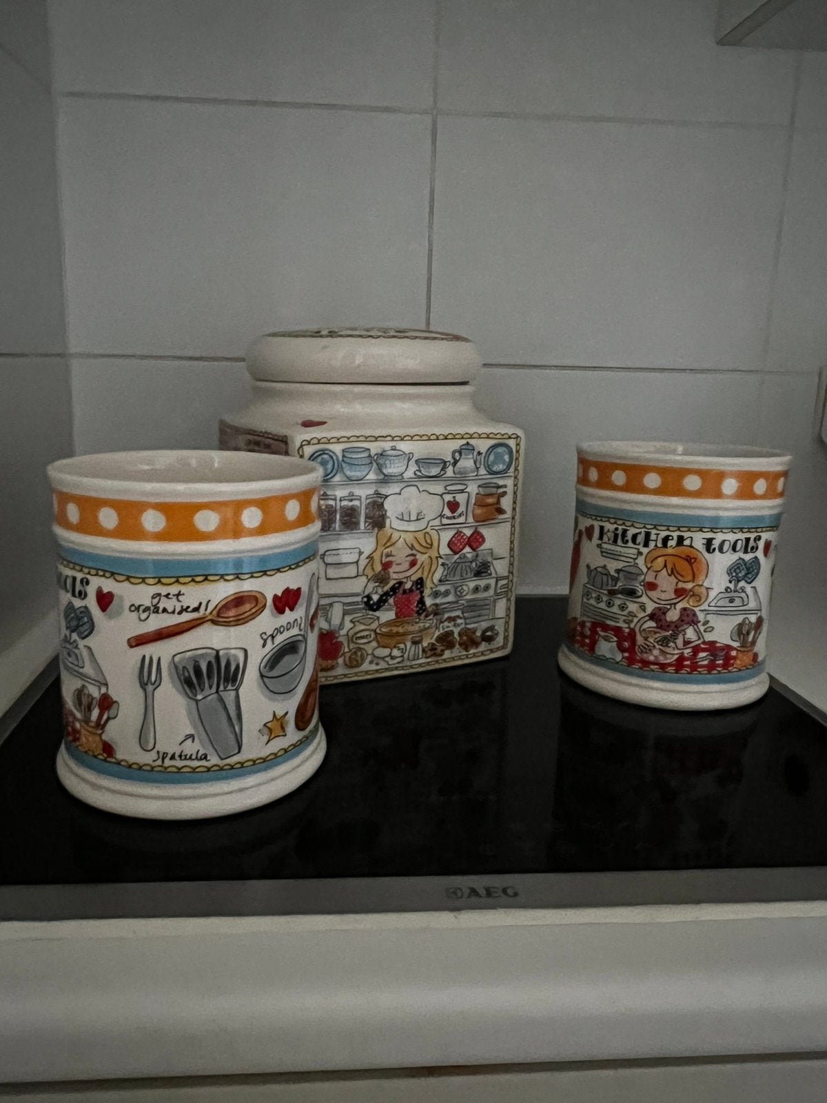 Leuke voorraadpotten, Kan, Keramiek, Ophalen of Verzenden, Zo goed als nieuw