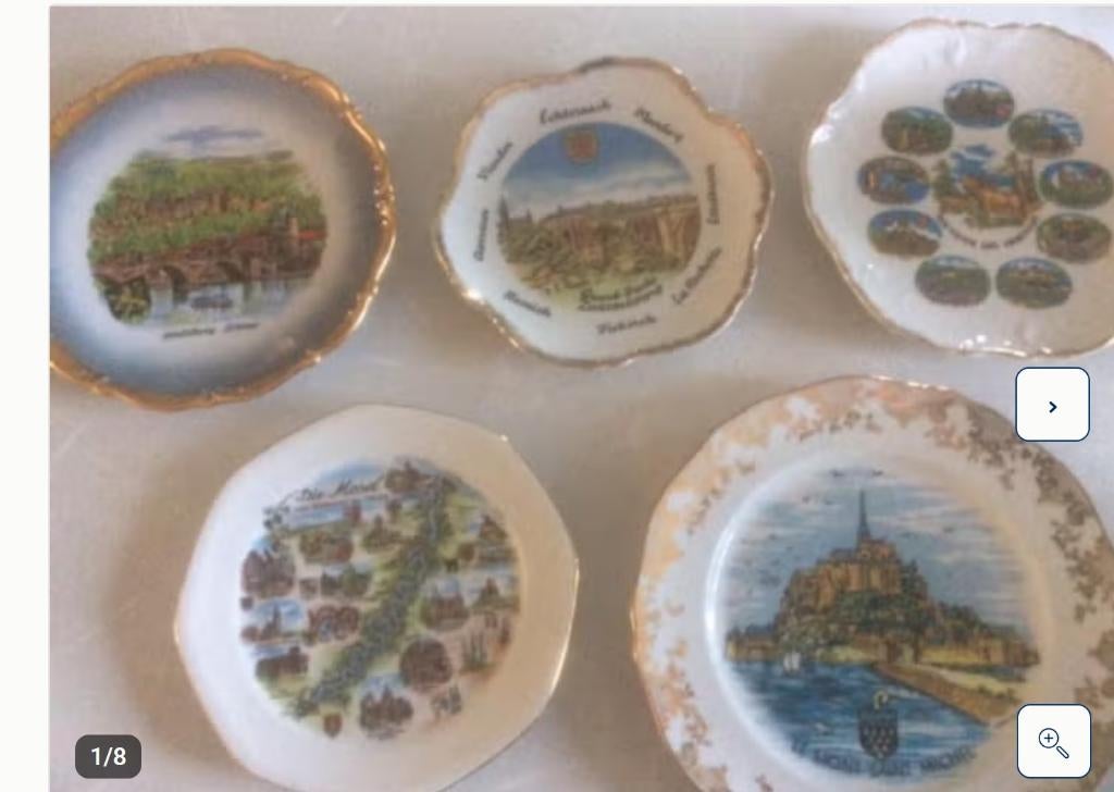 Assiettes souvenirs, Enlèvement ou Envoi, Comme neuf