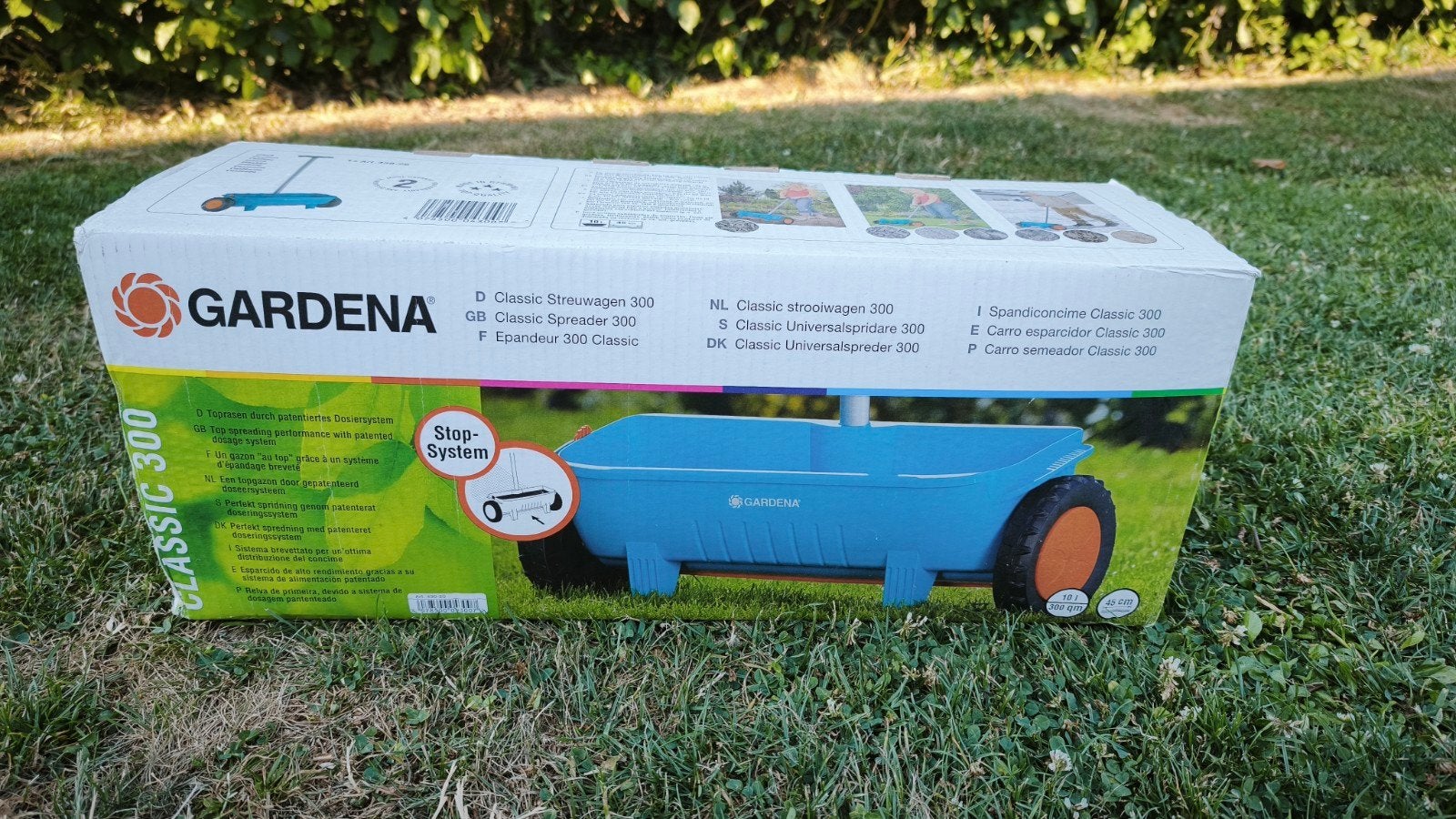Épandeur Gardena., Enlèvement