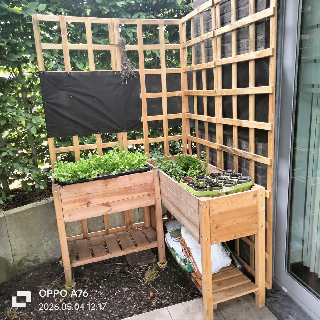 Comme un nouveau jardin, des bacs de culture avec des suppor, Enlèvement, Jardin