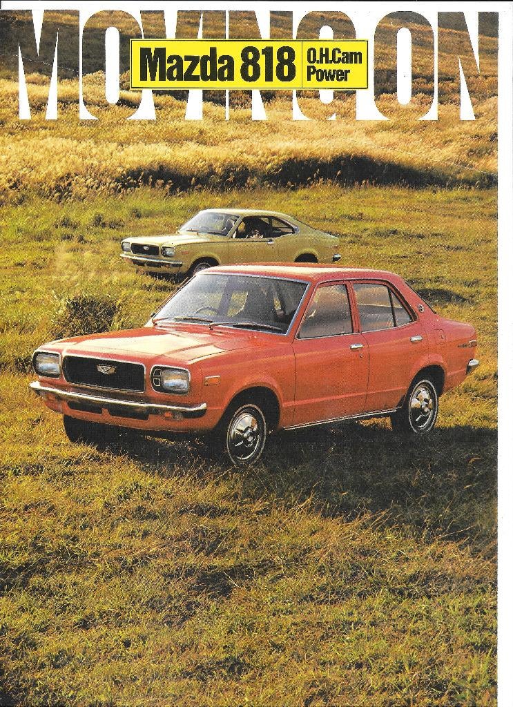 MAZDA 818,  1971, Livres, Autos | Brochures & Magazines, Enlèvement ou Envoi, Comme neuf, Mazda